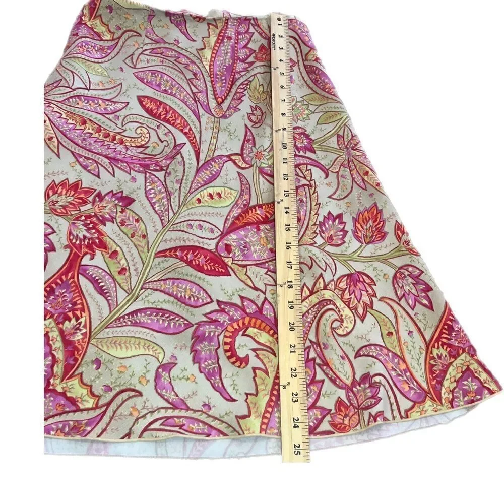Talbots Pink Floral Skirt. Flared. Size 6. Great Condition!!
